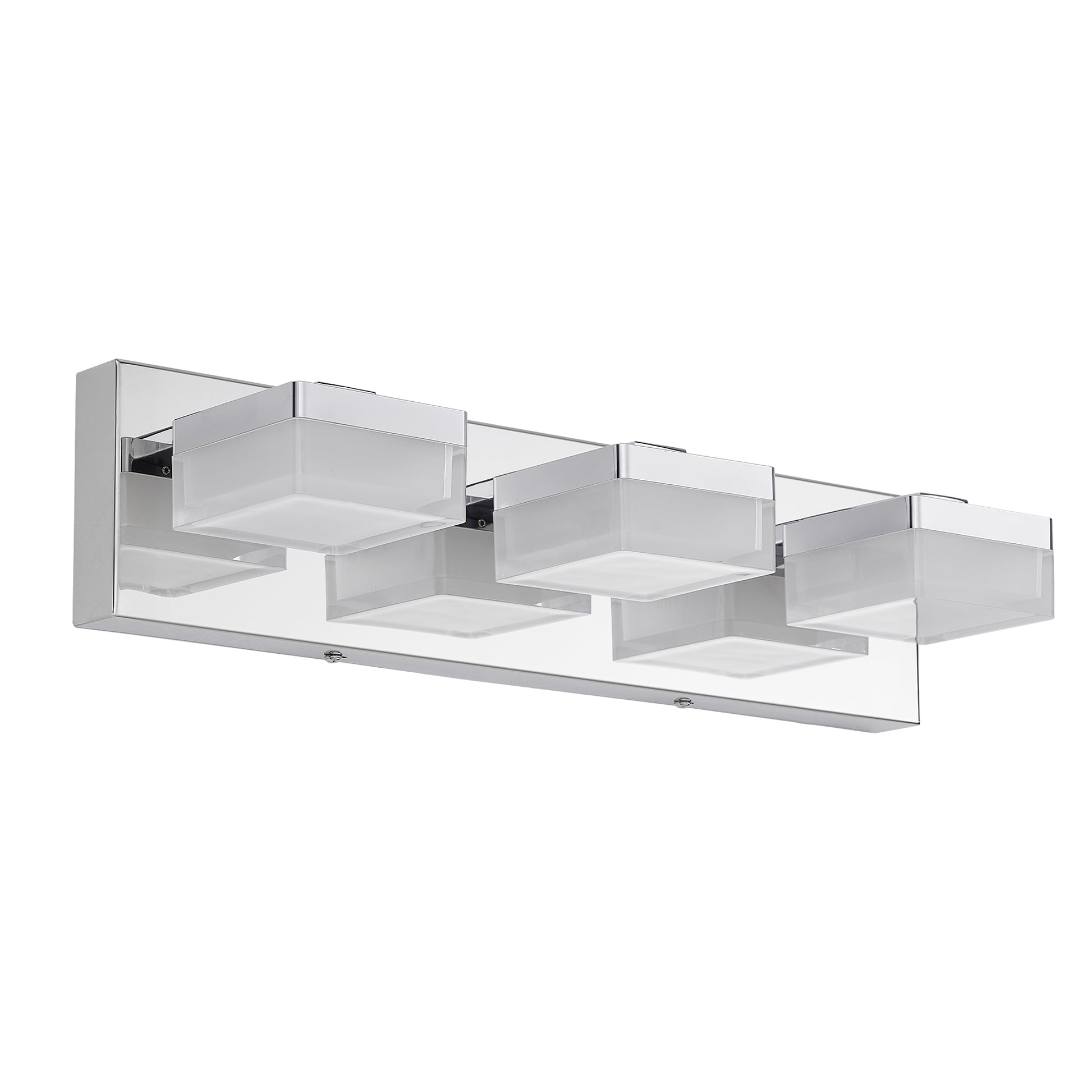 3-Light Modern Chrome LED Vanity Wall Light - view 10