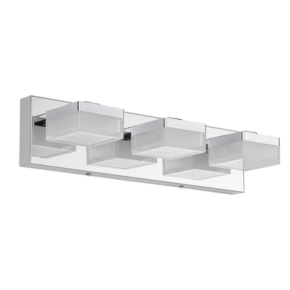 3-Light Modern Chrome LED Vanity Wall Light - view 10