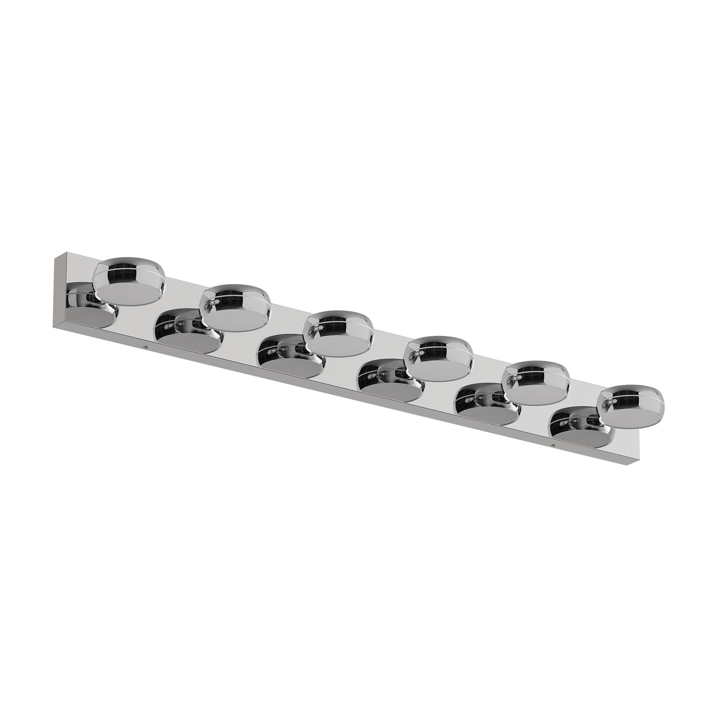 43" Modern 6-Light Chrome LED Vanity Light - view 8