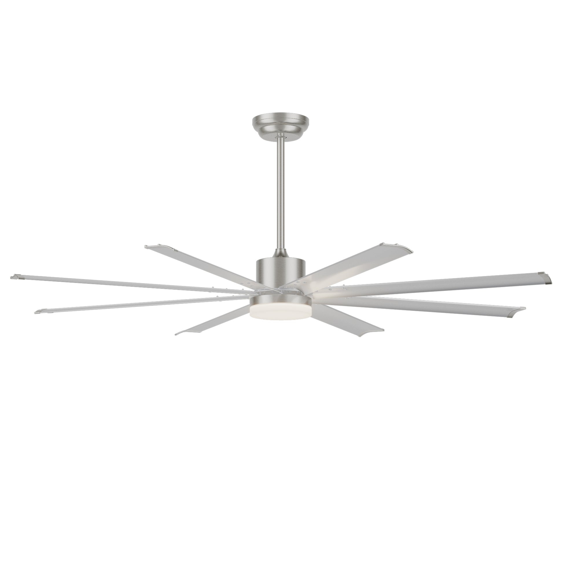 72" Silver Industrial Aluminum Ceiling Fan with Remote - view 19