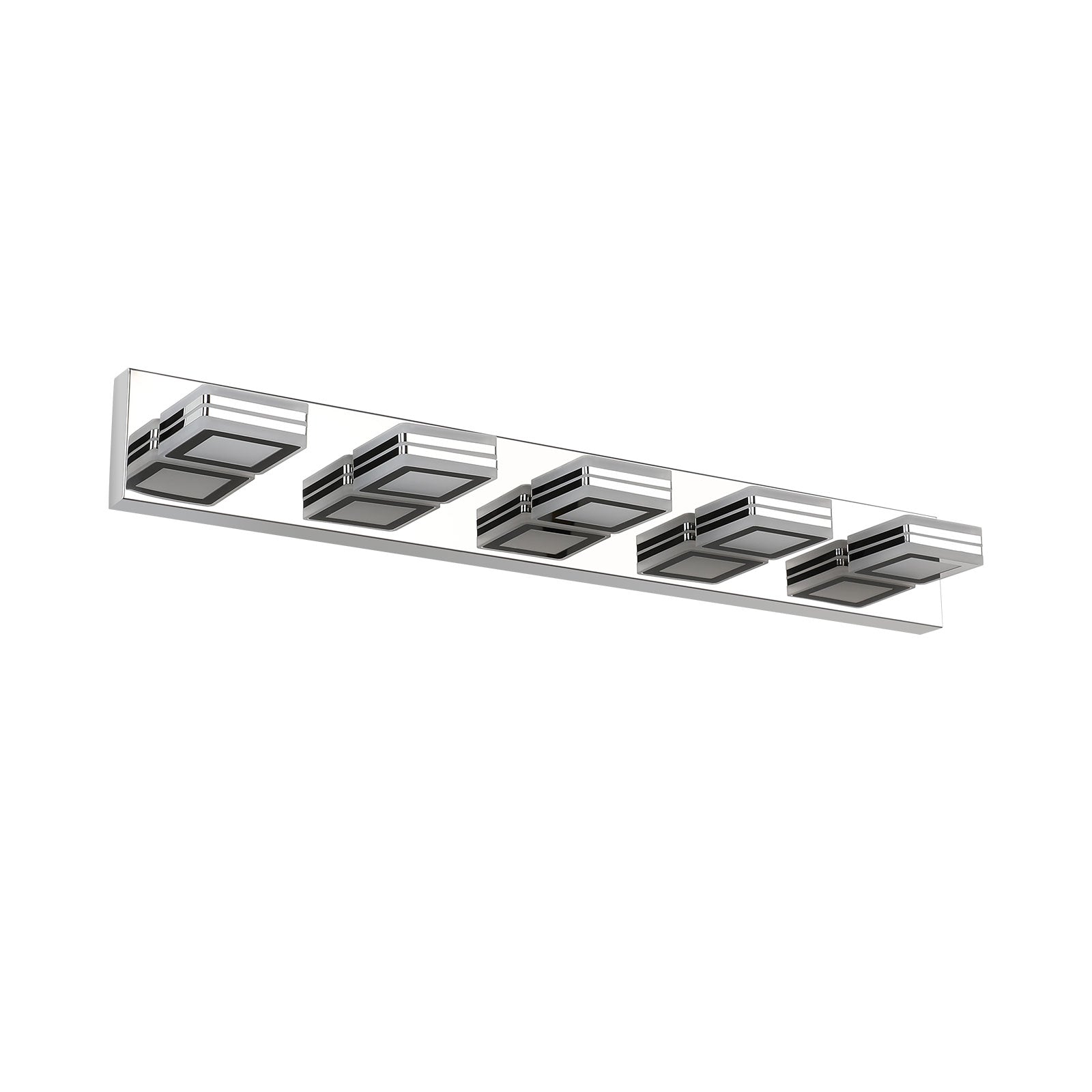 32" 5-Light Chrome Acrylic LED Vanity Wall Light - view 8
