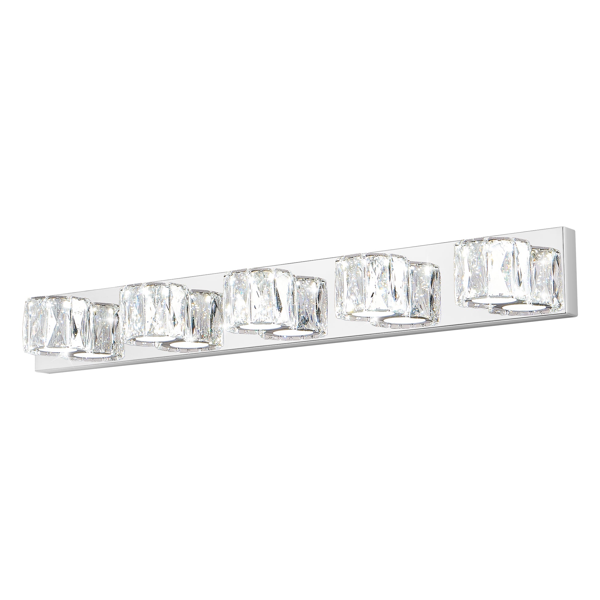 35" 5-Light Chrome Crystal LED Vanity Light - view 14