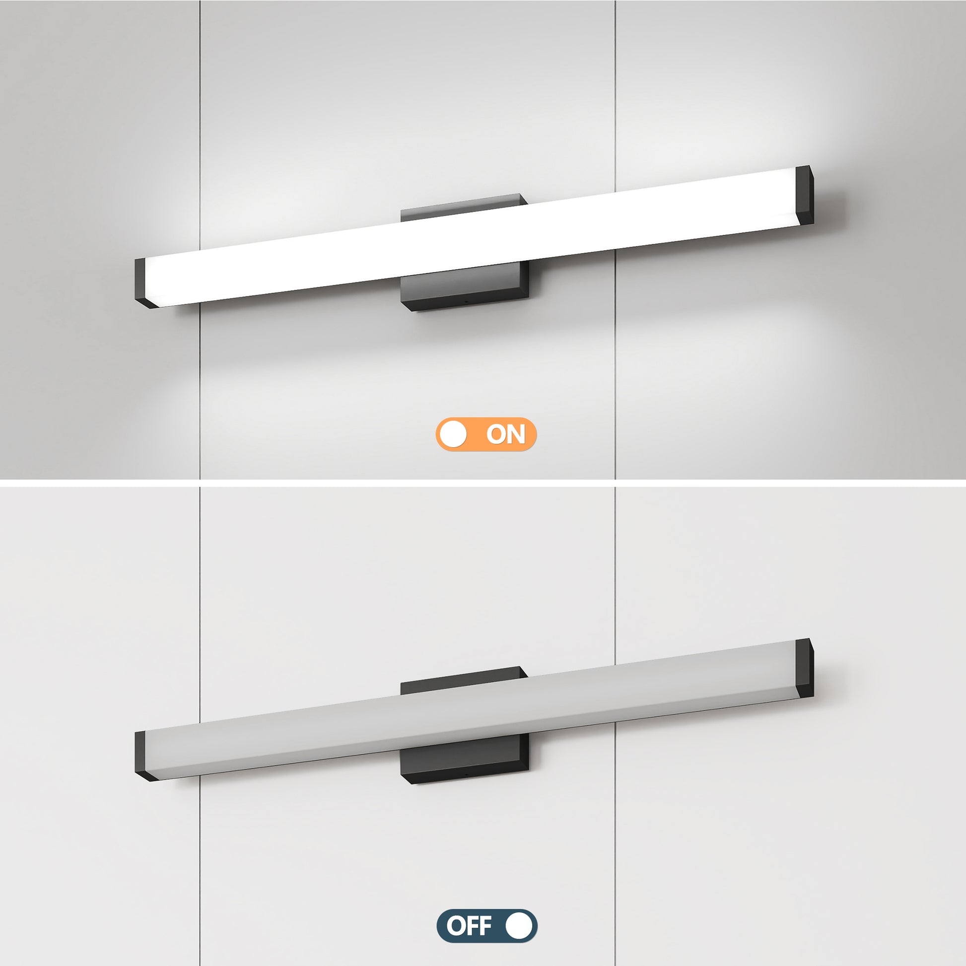33" Black LED Bathroom Vanity Light - view 7