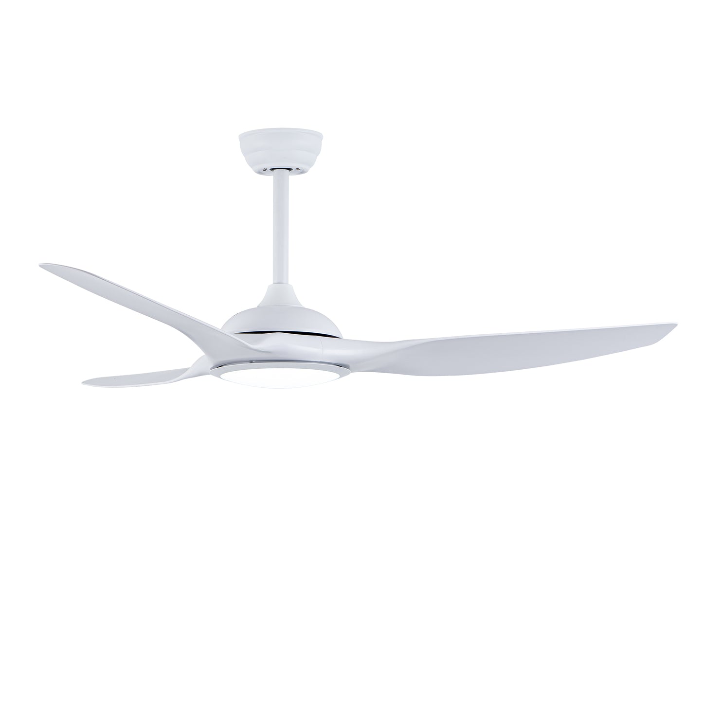 52" Matte White Ceiling Fan with LED Light & Remote - view 18