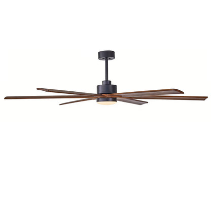 70" Matte Black & Walnut Solid Wood Ceiling Fan - view 21