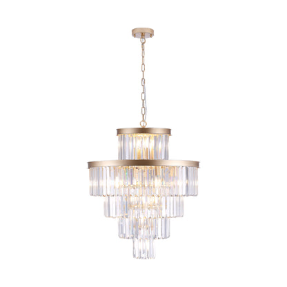 23.6" Gold Luxury Crystal Pendant Chandelier - view 12