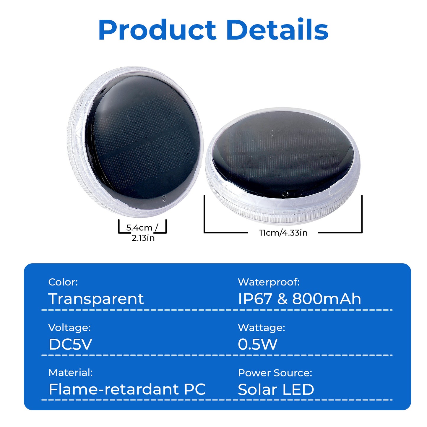 Solar Floating Pool Light with Remote, Set of 2 - view 8