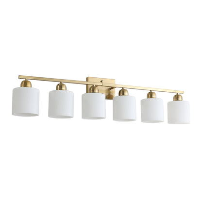 38" 6-Light Brushed Gold Vanity Wall Light - view 9