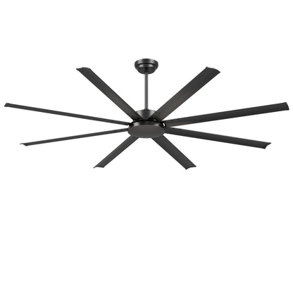 88" Black Industrial Ceiling Fan with Remote - view 19