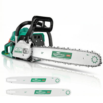 62CC 2-Stroke 14'+20' Gasoline Chainsaw