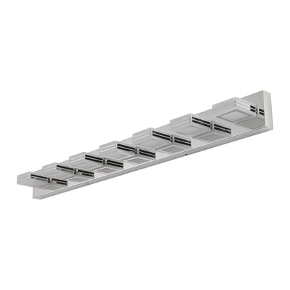 45" 7-Light Chrome LED Vanity Light with Acrylic Shades - view 16
