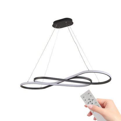 39" Black Infinity LED Pendant Light, Dimmable - view 8