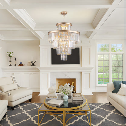 23.6" Gold Luxury Crystal Pendant Chandelier - view 2