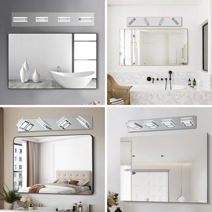 26" 4-Light Chrome LED Vanity Wall Light - view 7