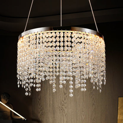 16" Luxury Chrome Crystal LED Chandelier - view 4