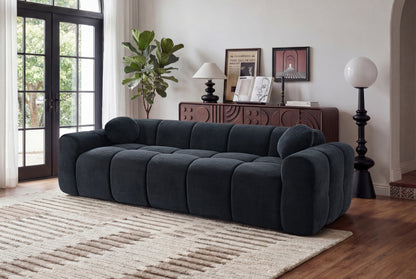 Black 4-Seater Sofa