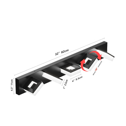 32" 5-Light Matte Black LED Vanity Light - view 7
