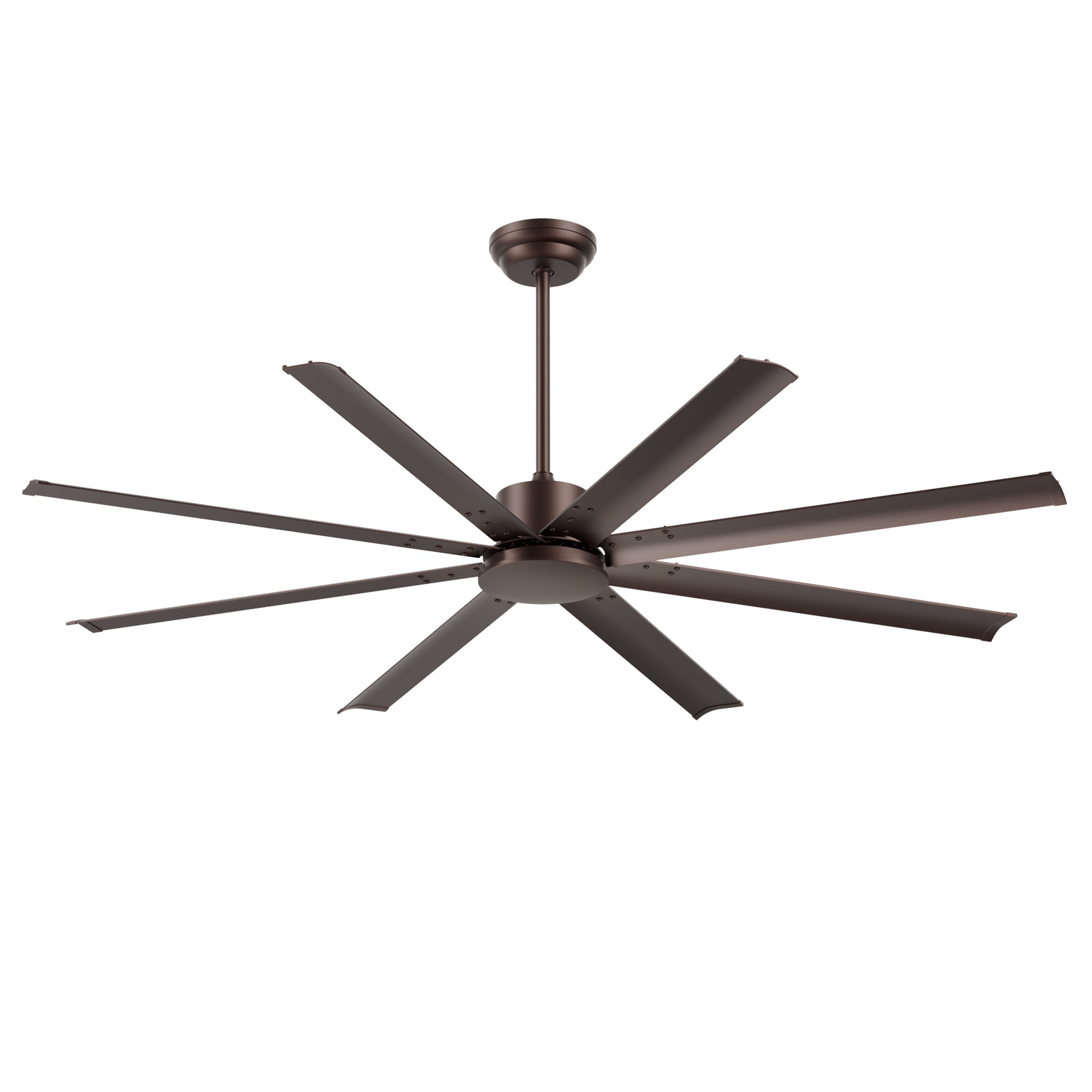 72" Industrial Coffee Ceiling Fan with Remote - view 16