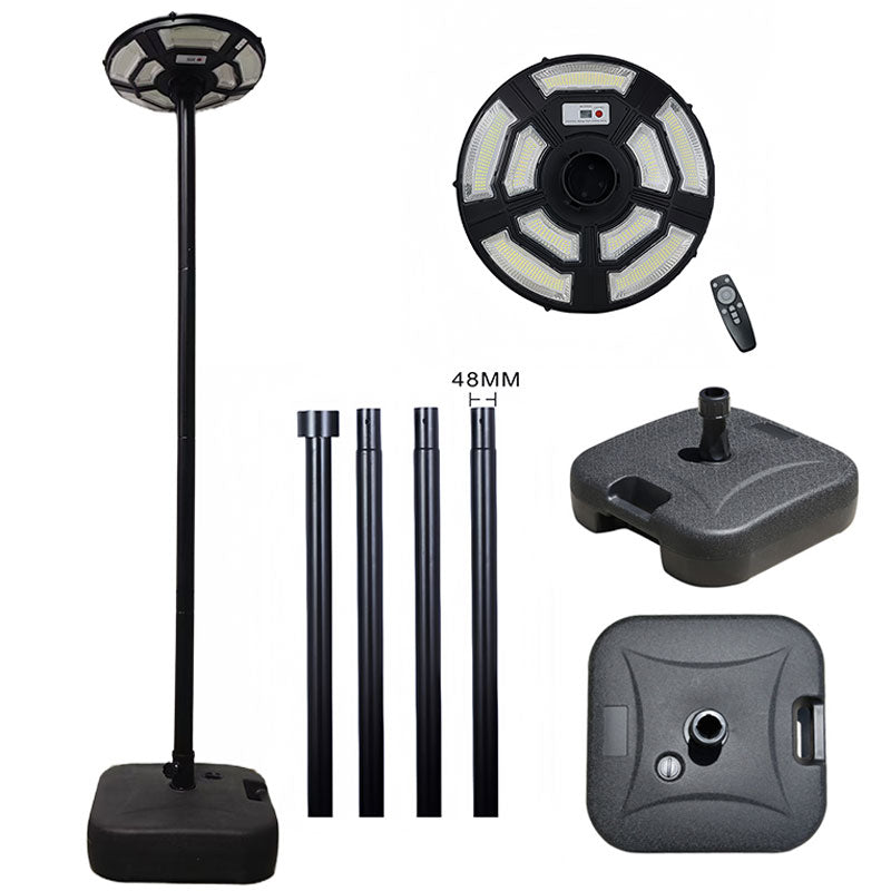 Black Solar UFO LED Street Light with Pole - view 16
