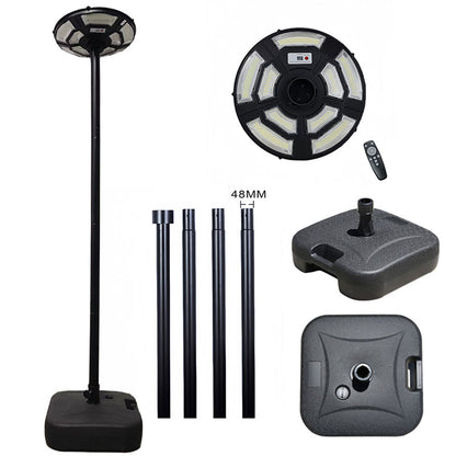 Black Solar UFO LED Street Light with Pole - view 16