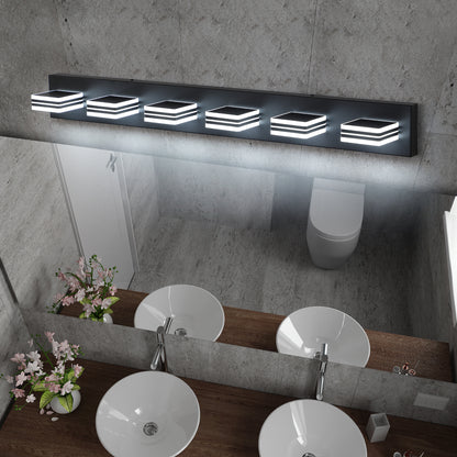 39" 6-Light Black Acrylic LED Vanity Light - view 5