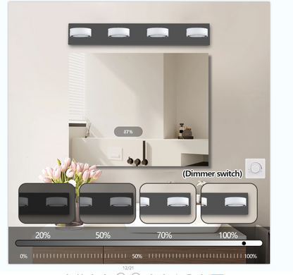 29" Modern 4-Light Black LED Vanity Light - view 2