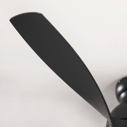 56" Matte Black 5-Blade Ceiling Fan with Remote - view 21