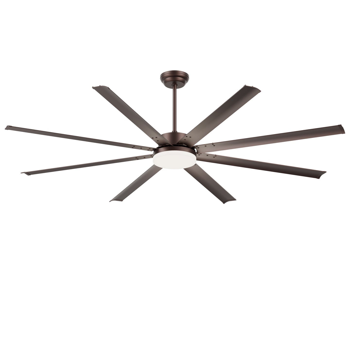 88" Coffee Industrial Ceiling Fan with Light & Remote - view 17