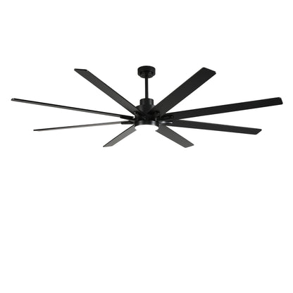 84" Matte Black Plywood Ceiling Fan with Dimmable LED - view 20
