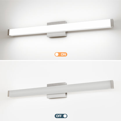 33" Brushed Nickel Square LED Vanity Light - view 5
