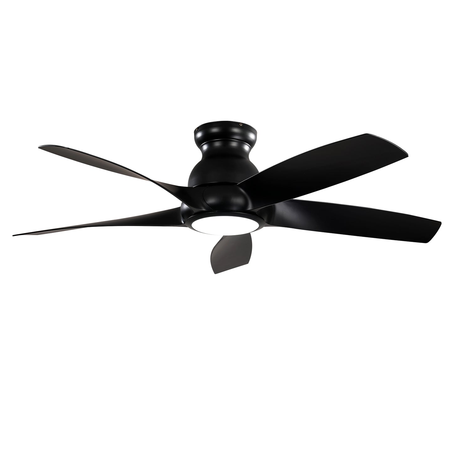 56" Matte Black 5-Blade Ceiling Fan with Remote - view 15