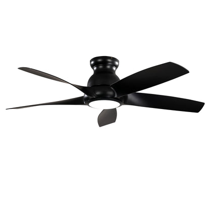 56" Matte Black 5-Blade Ceiling Fan with Remote - view 15