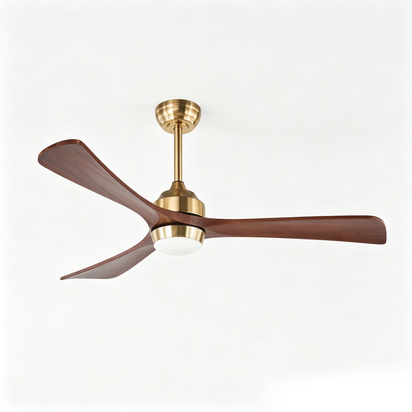 52" Gold Solid Wood Ceiling Fan with Remote - view 20