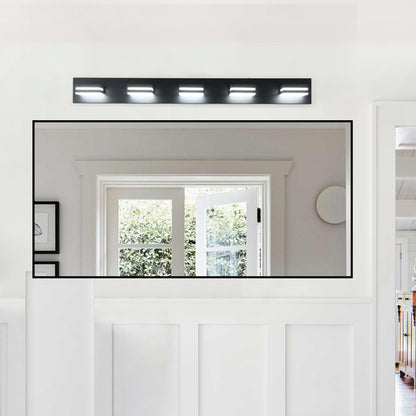5-Light Black Minimalist LED Vanity Light - view 3