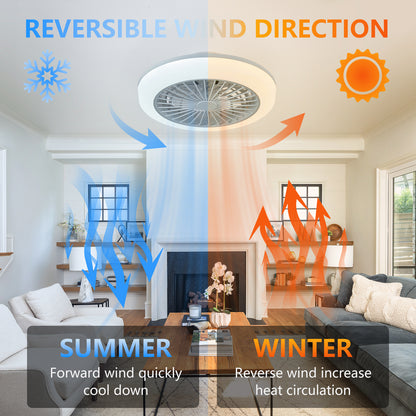 18" White Smart RGB Ceiling Fan with Remote - view 7