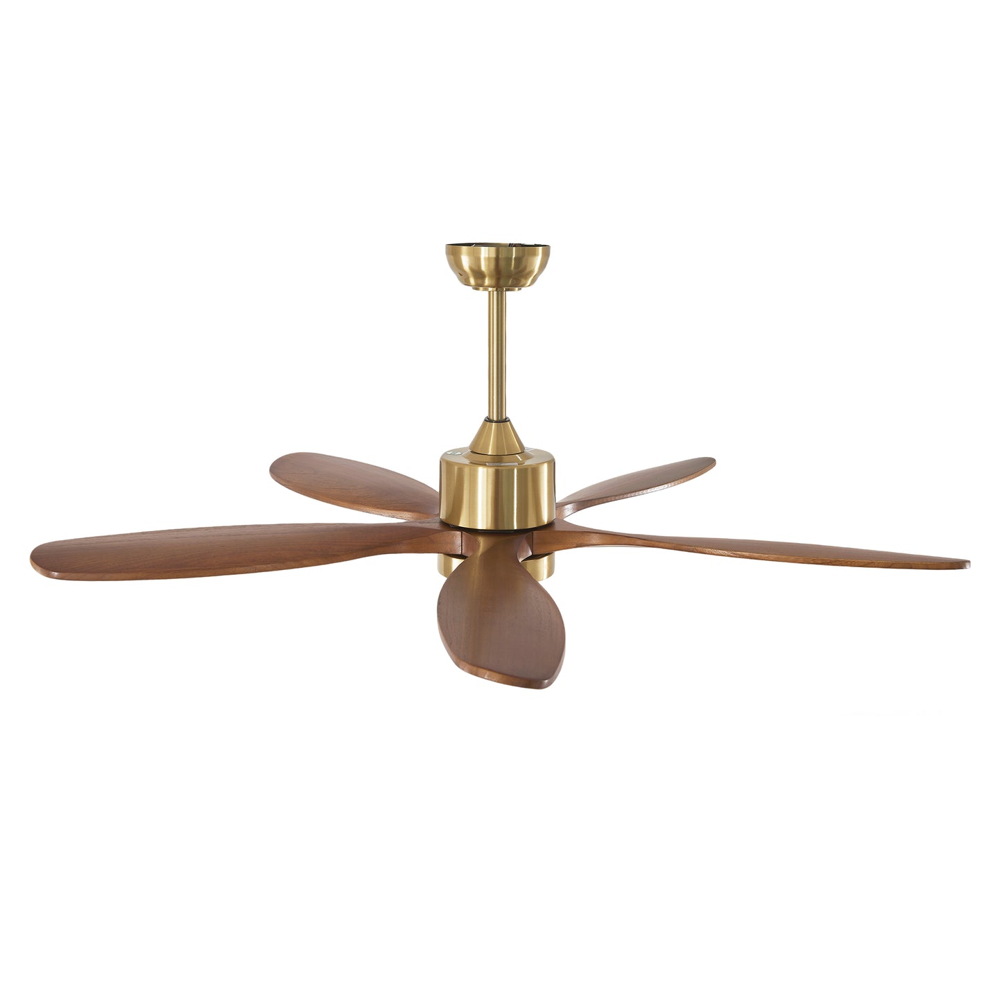 52" Gold Reversible Ceiling Fan with Light - view 18