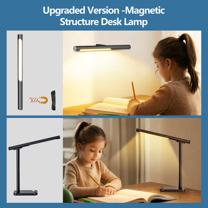 Adjustable Black LED Desk Lamp with USB Port - view 2