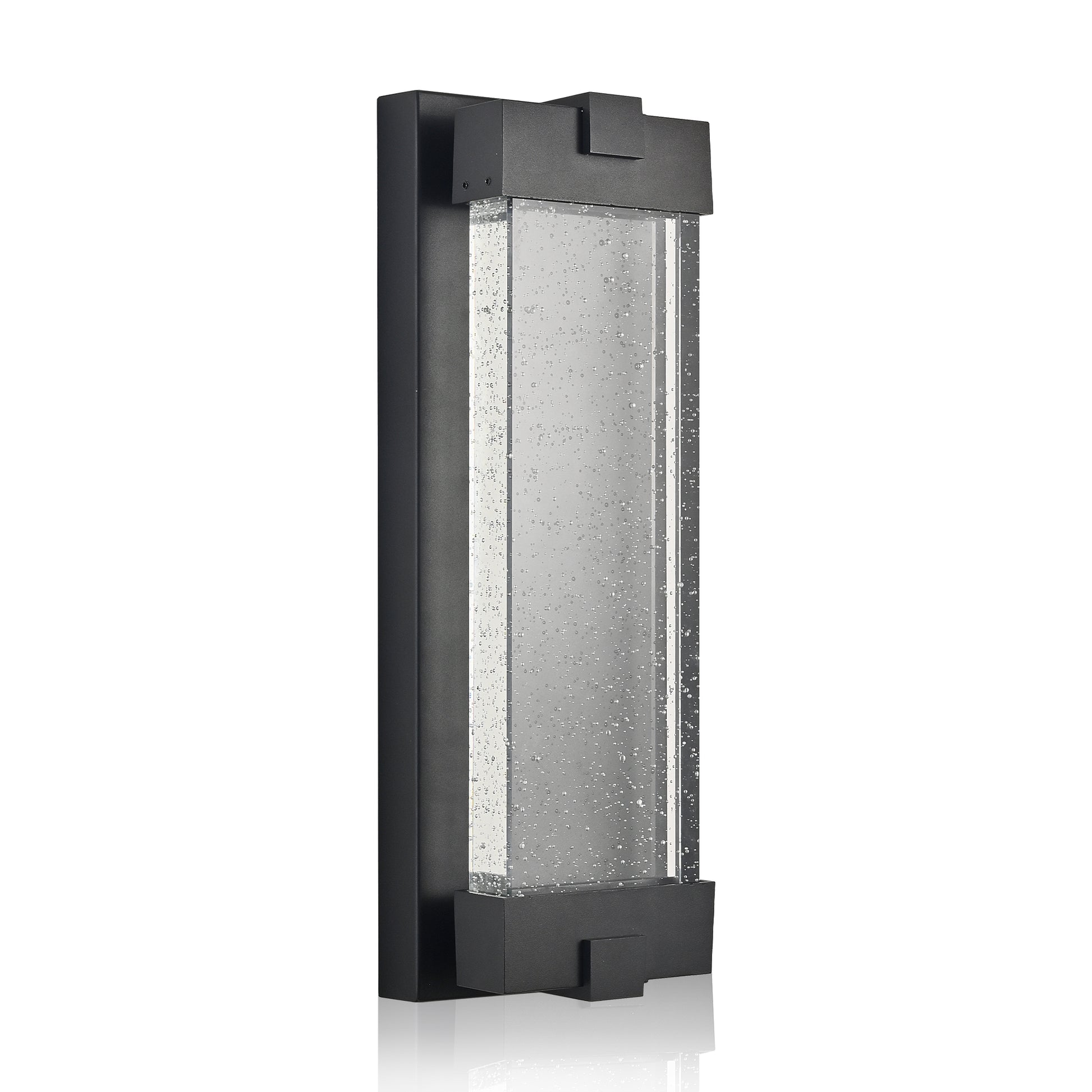 Black Bubble Crystal LED Outdoor Wall Light, 19"H - view 11