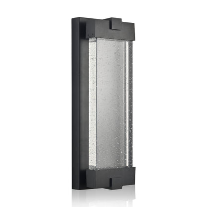 Black Bubble Crystal LED Outdoor Wall Light, 19"H - view 11