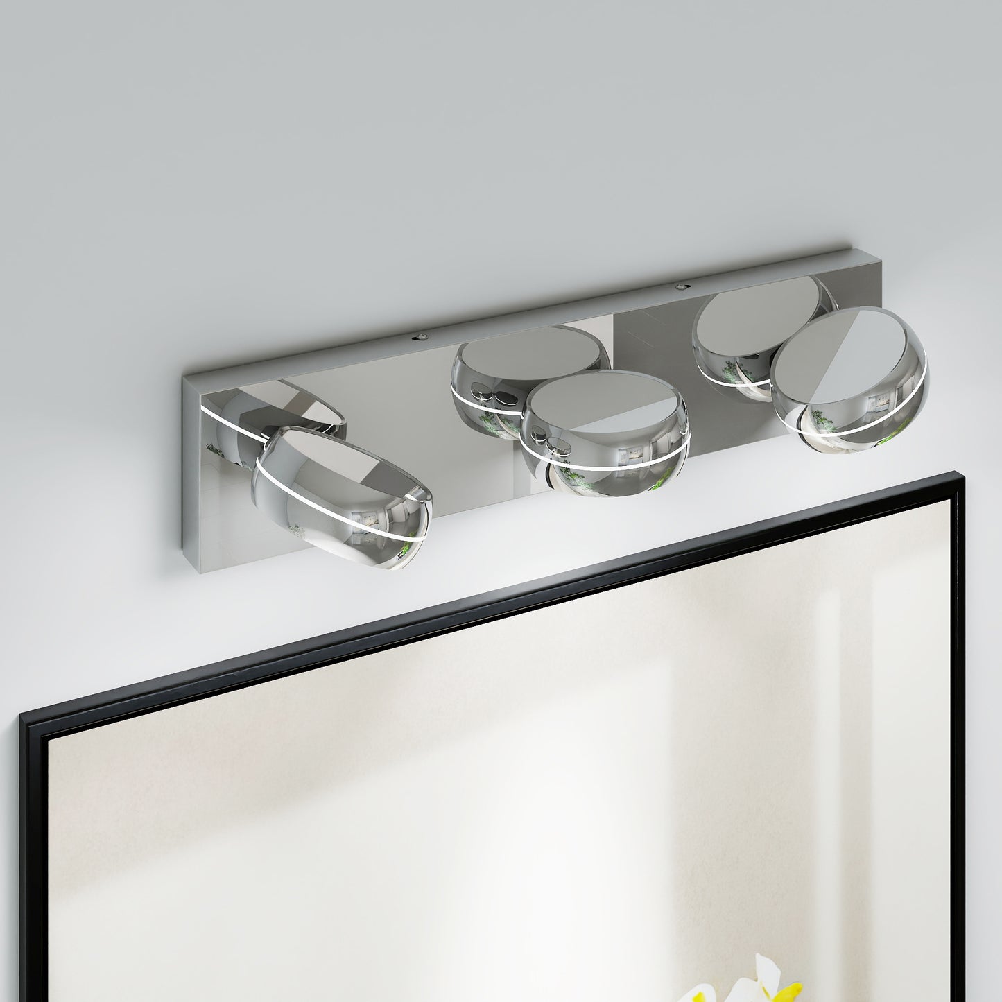 20" 3-Light Chrome LED Vanity Light - view 2