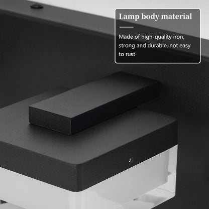 3-Light Matte Black Acrylic LED Vanity Light - view 6