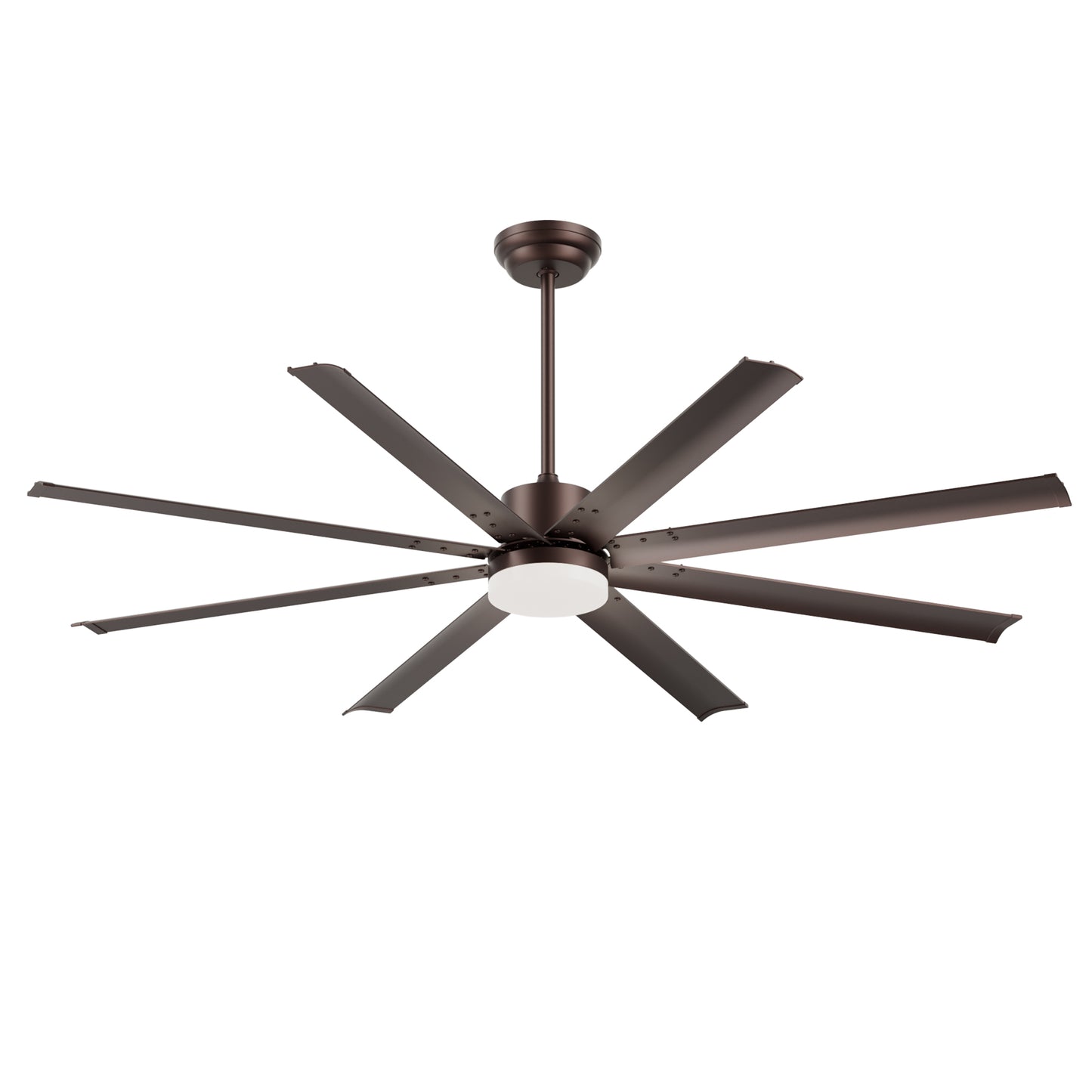 72" Industrial Coffee Ceiling Fan with Remote - view 14