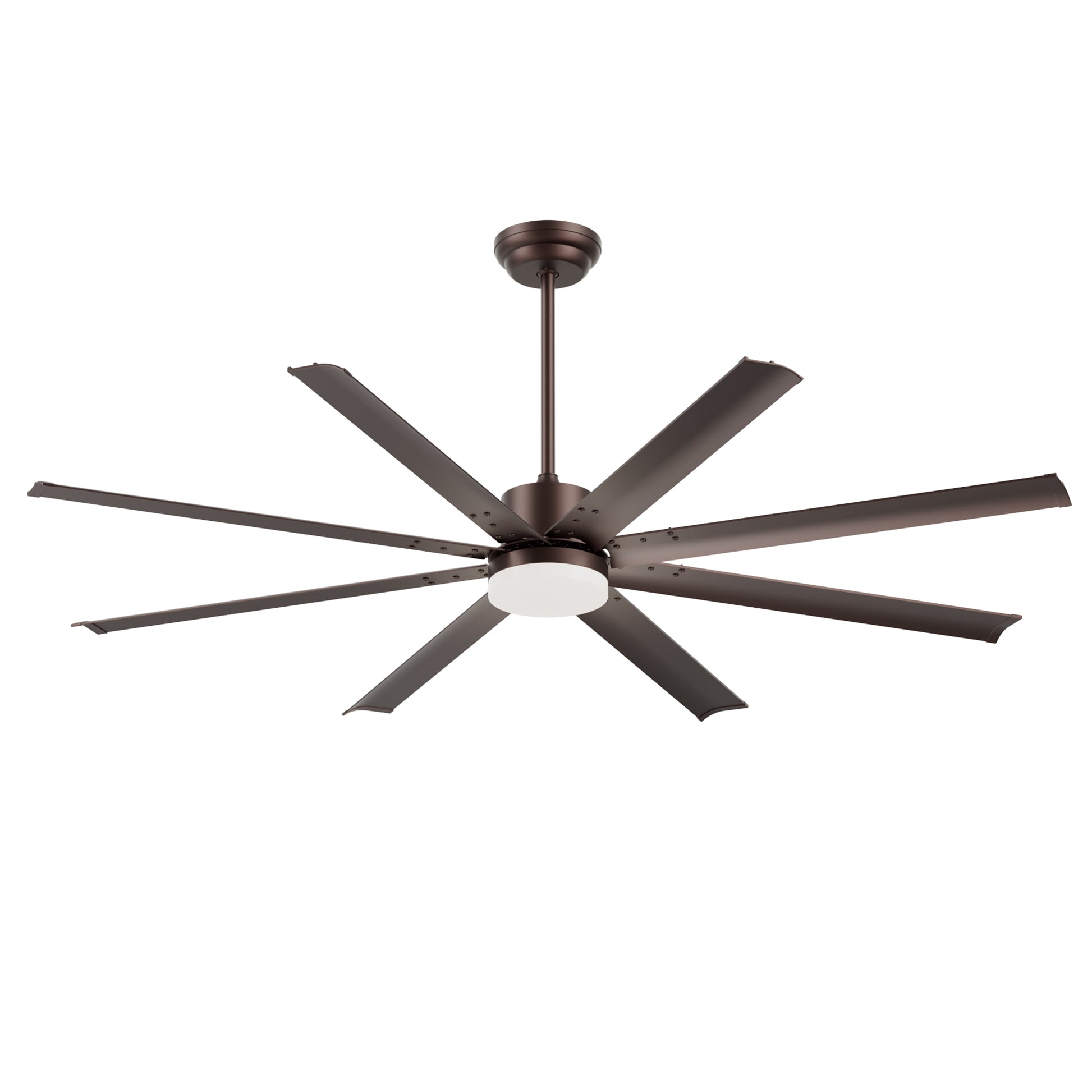 72" Industrial Coffee Ceiling Fan with Remote - view 14