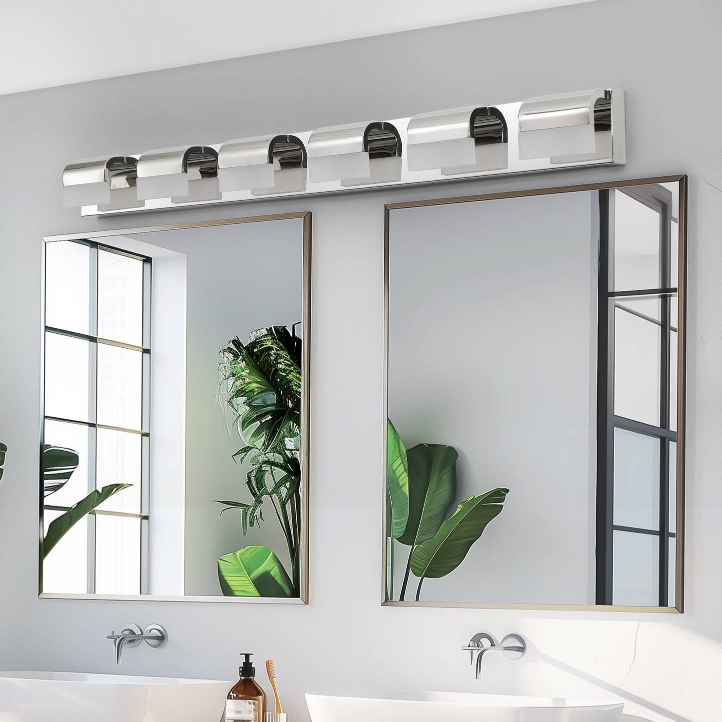 6-Light Chrome LED Bathroom Vanity Light - view 3