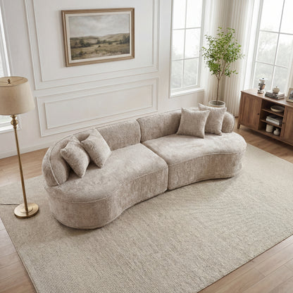 Boucle L-shaped Sectional