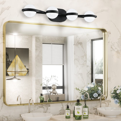 Black Bubble Vanity Light