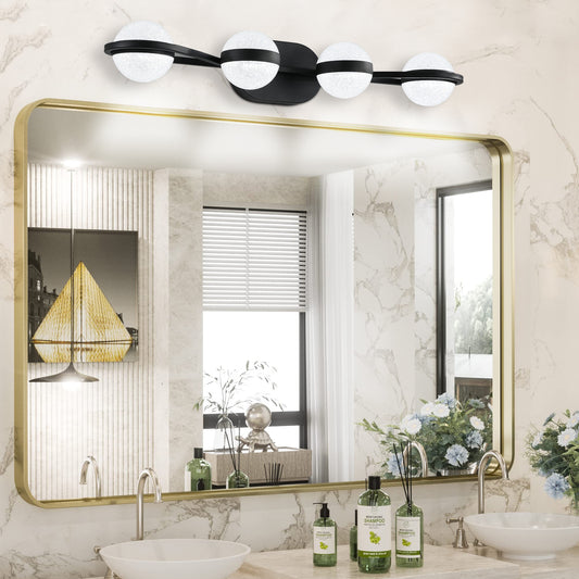 Black Bubble Vanity Light