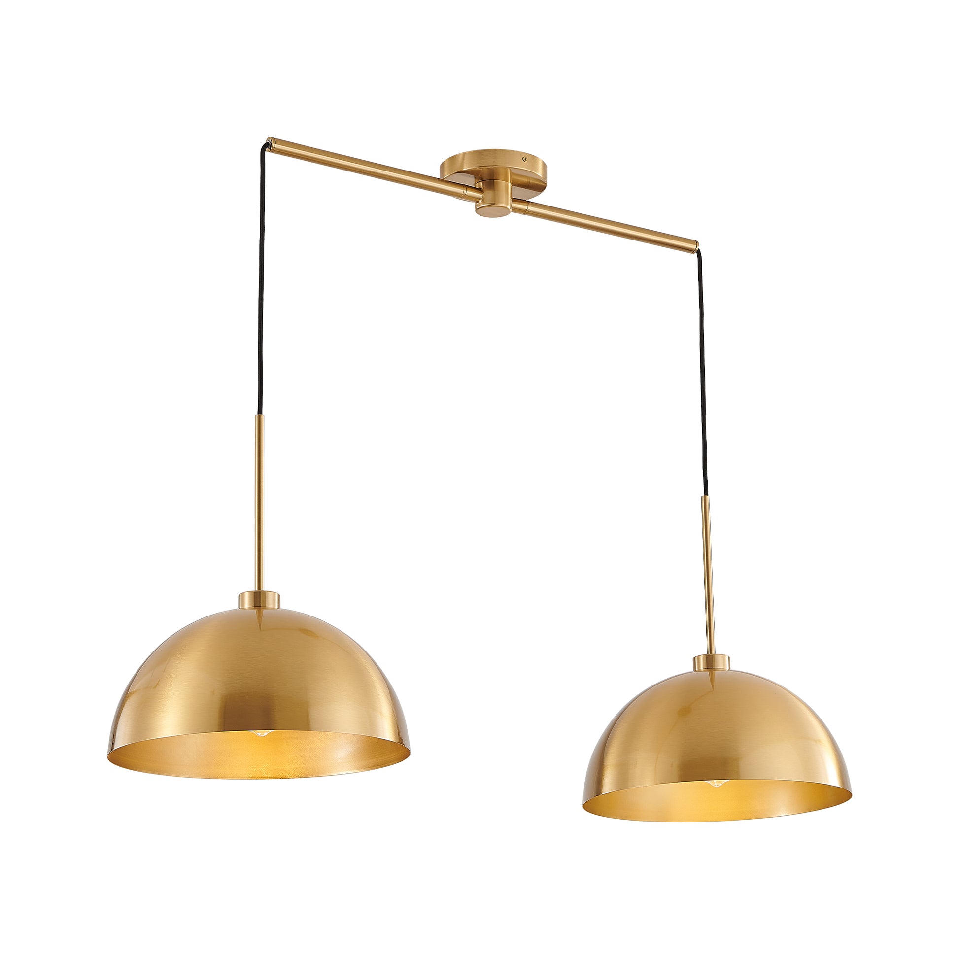 41" Industrial Copper Double Pendant Light - view 10