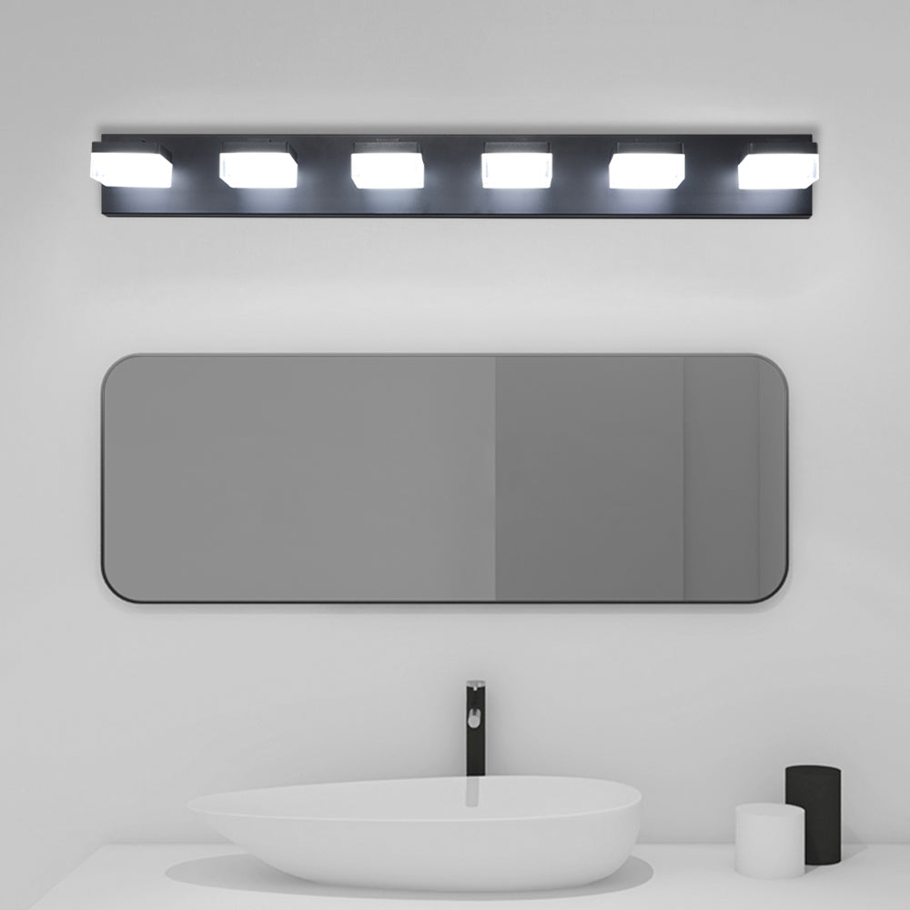 6-Light Modern Black LED Vanity Mirror Light - view 5
