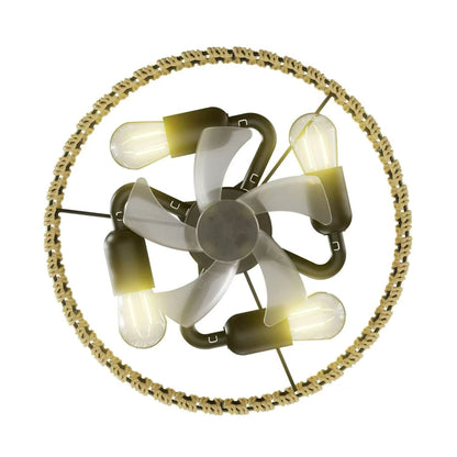 Matte Black Low Profile Flush Mount Ceiling Fan with Remote - view 14